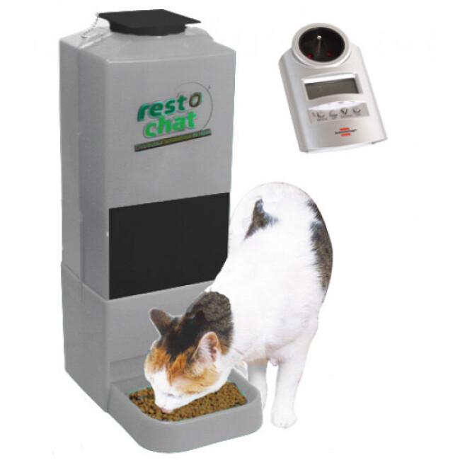 Distributeur croquettes automatique et programmable pour petit chien ou chat