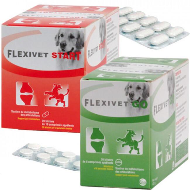 Flexivet Start and Go pour chien et chat souffrant d'arthrite ou d'arthrose
