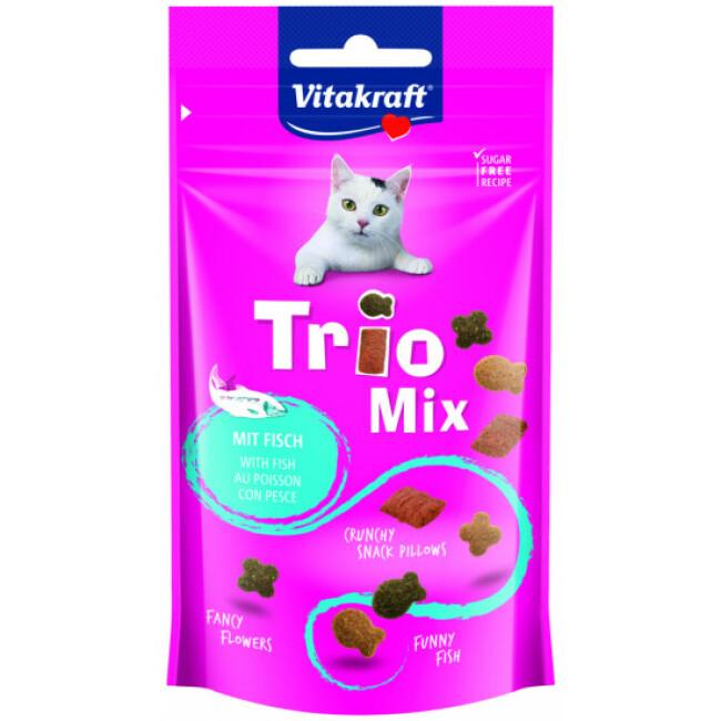 Friandises croquantes pour chat Vitakraft Trio Mix 60 g