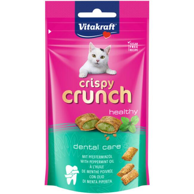Friandises pour chat Crispy Crunch Dental menthe poivrée 60 g