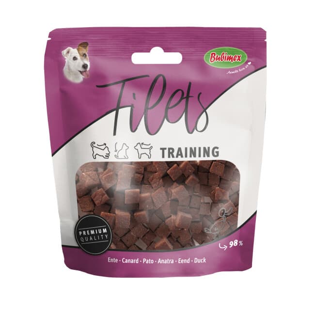Friandises récompense Training Treats Bubimex Filets de canard Sachet 50 g