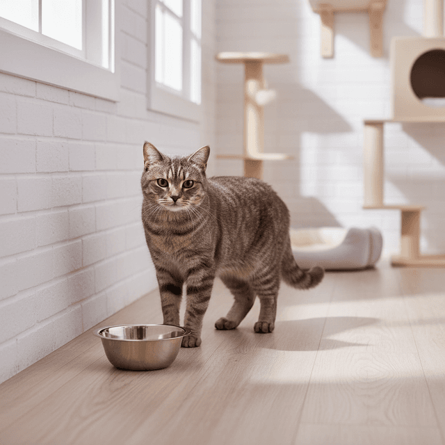 Gamelle eau et croquettes