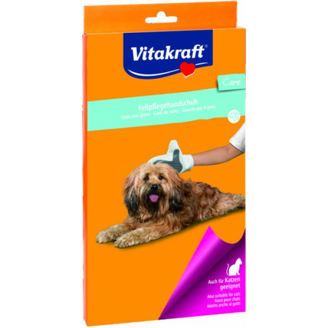 Gant de soin et de massage à picots pour chien Vitakraft