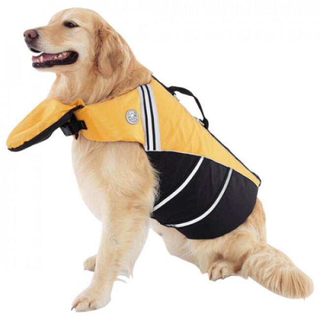 Gilet de sécurité à l\'eau et de sauvetage pour chien en mer