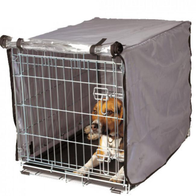 Housse pour cage pliable métallique pour chien ou chat