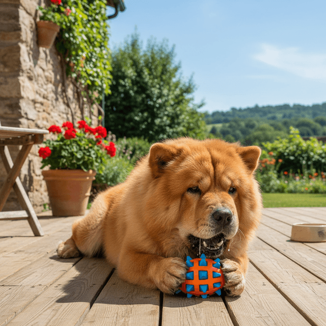 Jouet ballon de rugby bicolore avec picots TPR Sharp pour chien