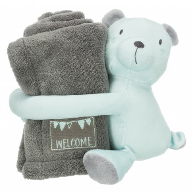 Kit de bienvenue pour chiot avec couverture et jouet Trixie