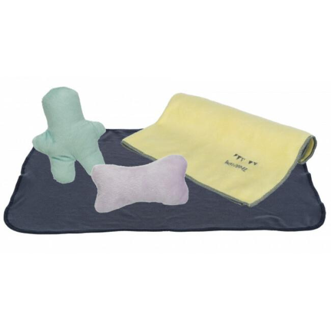 Kit de bienvenue pour chiot Trixie avec couverture, serviette et 2 jouets