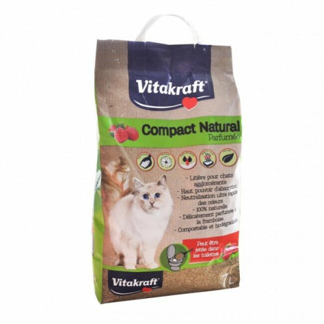 Litière naturelle parfumée pour chat Compact Natural Vitakraft