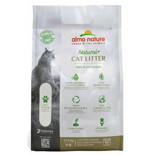 Litière végétale pour chat CatLitter Almo Nature Sac 4,54 kg