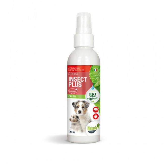 Lotion anti-insectes pour chien Insect Plus Naturlys flacon 125 ml