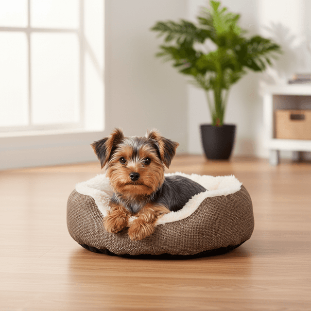 Panier tissu Yuma pour chat et chien Trixie marron et blanc
