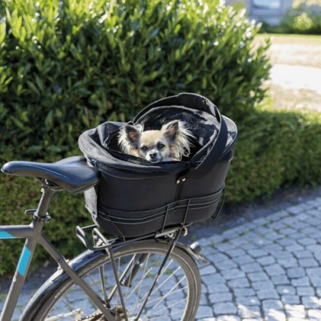 Panier vélo transport chien porte-bagages étroits