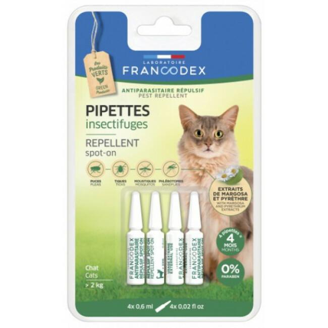 Pipettes Insectifuges Francodex pour chat