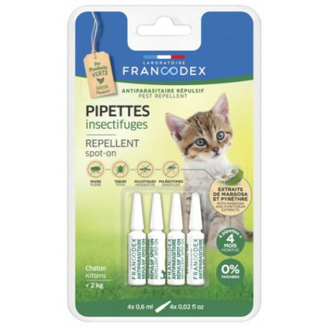 Pipettes Insectifuges Francodex pour chaton