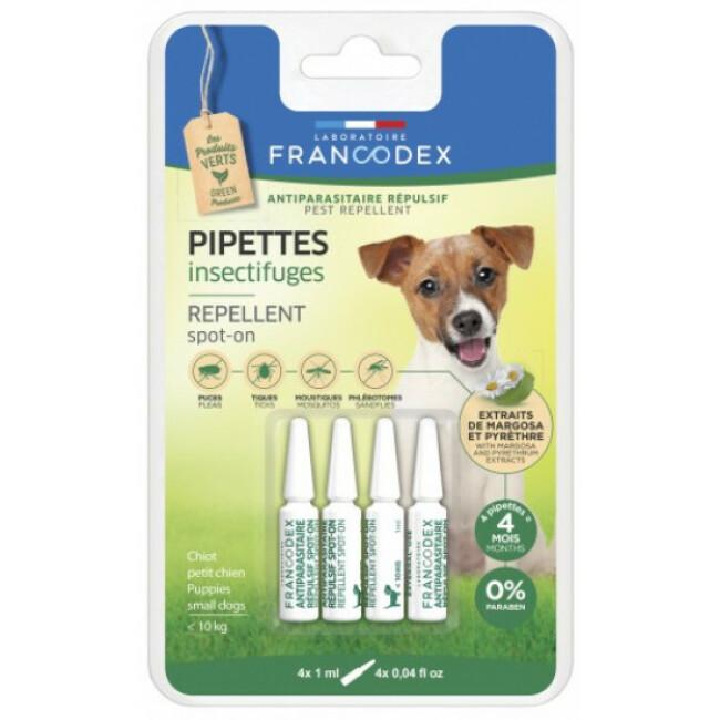 Pipettes Insectifuges Francodex pour chiot et petit chien