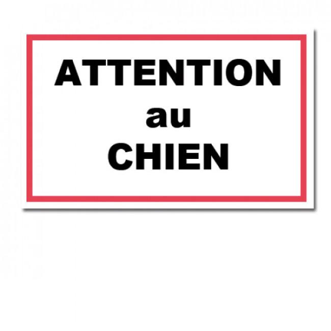 Plaque de garde "ATTENTION AU CHIEN"