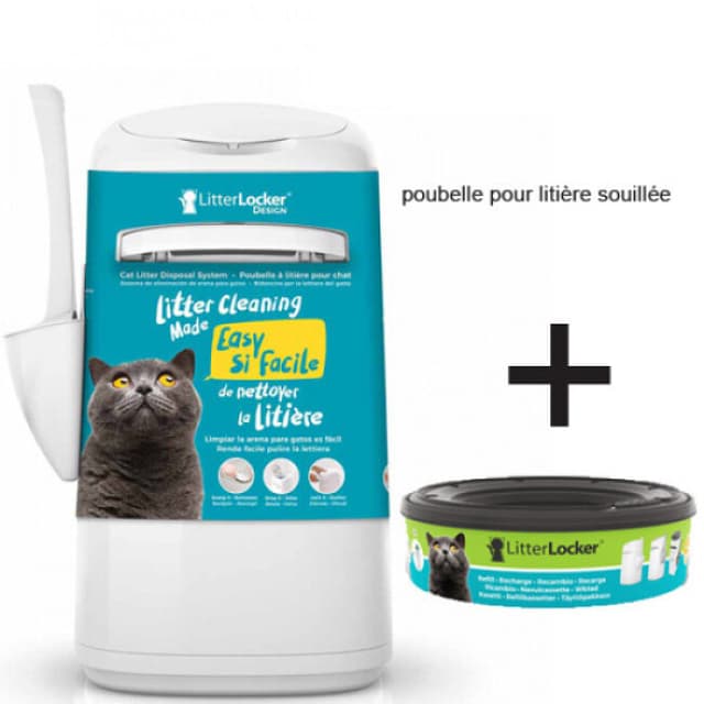 Poubelle à déjection et litière canine et féline Litter Locker 2
