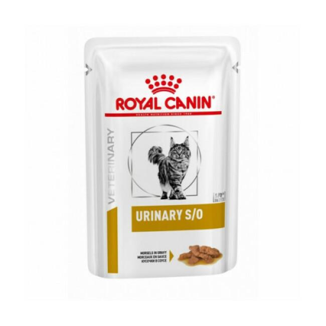 Pâtée en morceaux Royal Canin Veterinary Diet Urinary S/O pour chats
