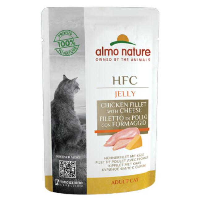 Pâtée pour chat HFC Jelly Almo Nature - Lot de 6 pochons 55 g