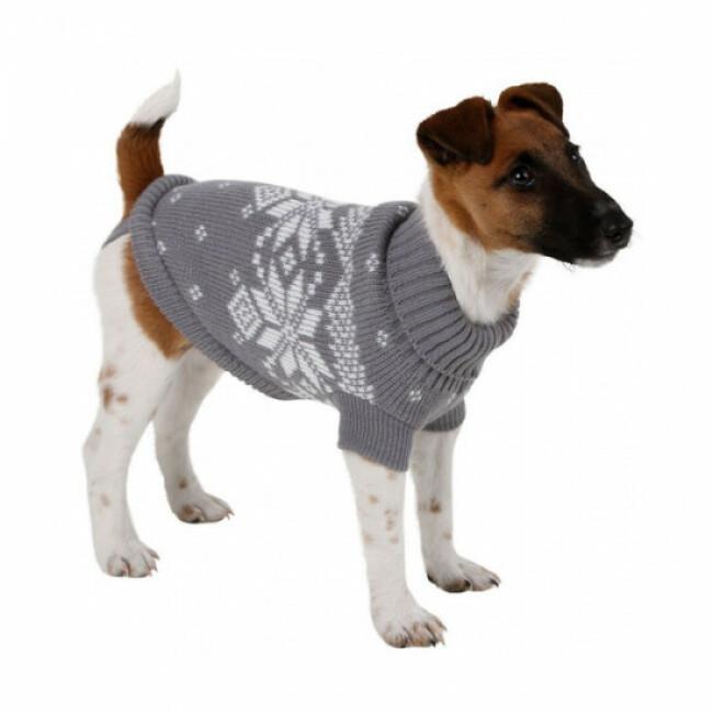 Pull-over pour chien Lillehammer Kerbl Gris Blanc
