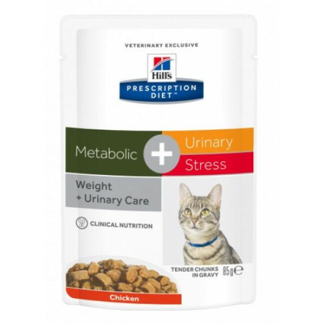 Sachets  Hill's Prescription Diet Feline Metabolic Plus Urinary Stress 12 Sachets 85 g