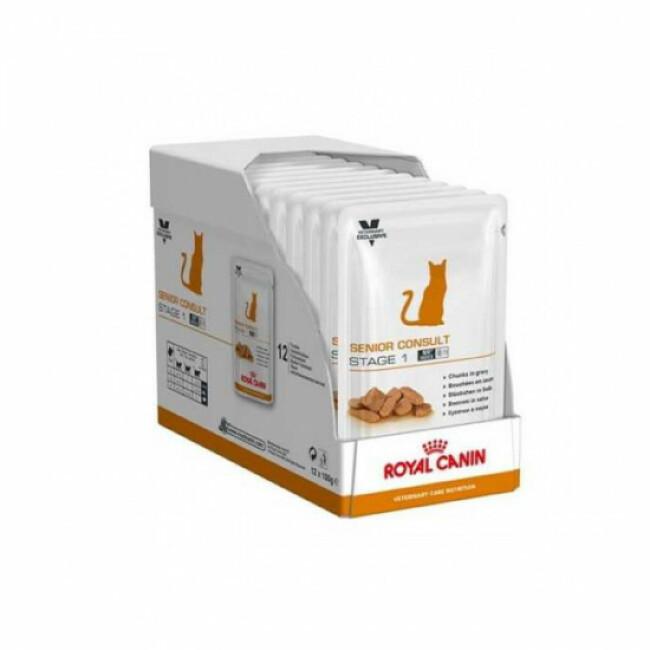 Sachets pour chats Senior Royal Canin Consult Stage 1 Balance 12 sachets 100 g