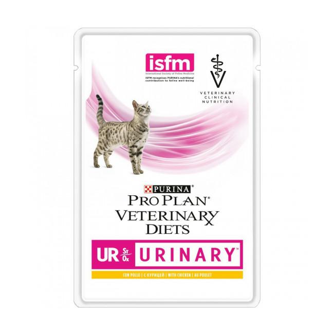 Sachets Pro Plan Veterinary Diet UR St/Ox Urinary pour chats Poulet 10 sachets 85 g