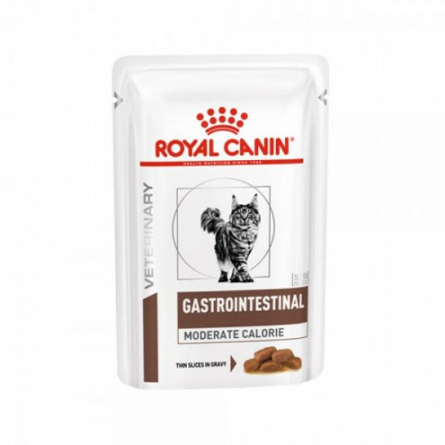Sachets Royal Canin Veterinary Diet Gastro Intestinal Moderate Calorie pour chats 12 Sachets de 85 g