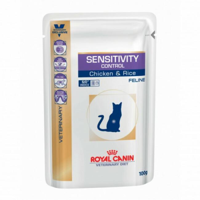 Sachets Royal Canin Veterinary Diet Sensitivity Control pour chats 12 Sachets 100 g