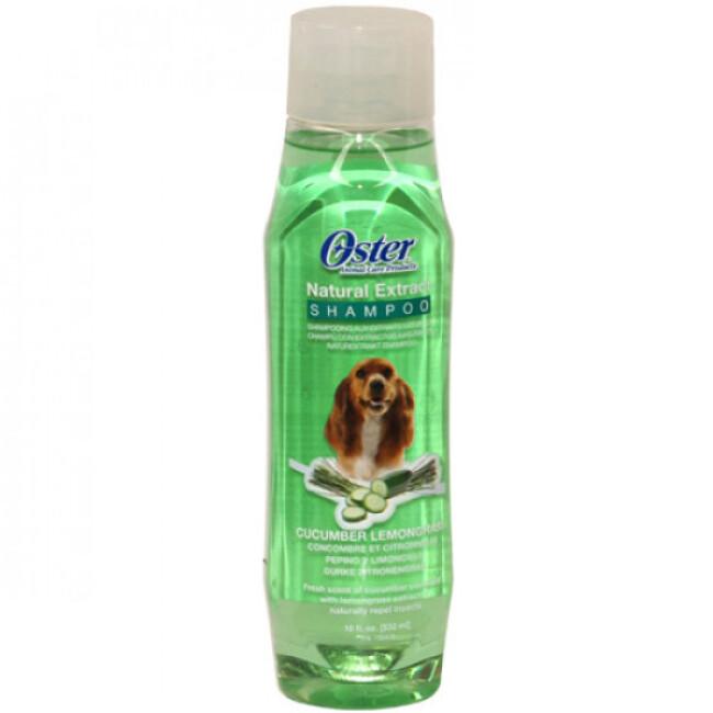 Shampoing insectifuge et hydratant concombre et citronnelle Natural Oster pour chien et chat