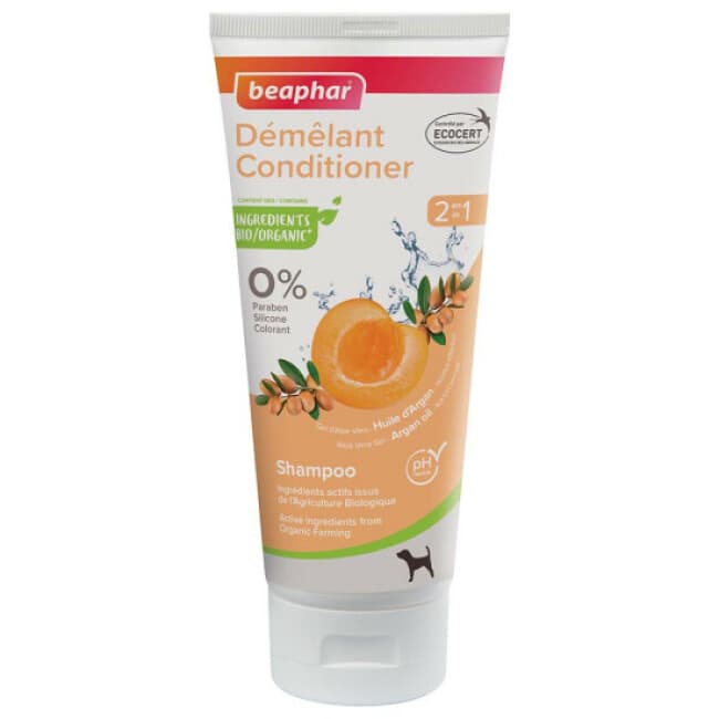 Shampoing labellisé ECOCERT démêlant 2en1 Beaphar