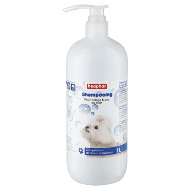 Shampoing pour chien pour pelage blanc Beaphar 1 litre