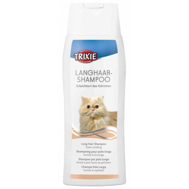 Shampoing spécial poil long pour chat Trixie flacon de 250 ml