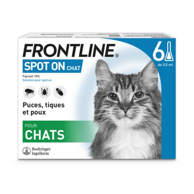 Soin antiparasitaire pour chats Spot On Frontline
