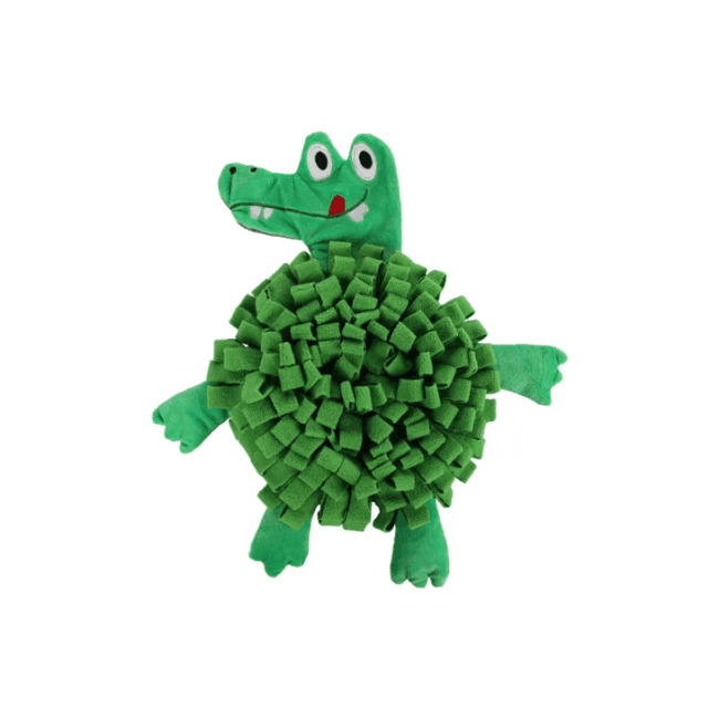 Tapis de fouille crocodile vert pour chien