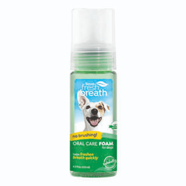 Tropiclean Fresh Breath mousse nettoyante pour les dents de chien
