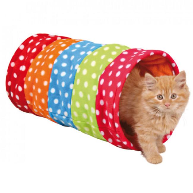 Tunnel Crunch en tissu polaire pour chat