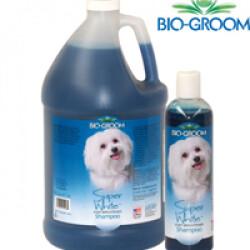 Shampoing bio groom teintant Super White pour chien et chat