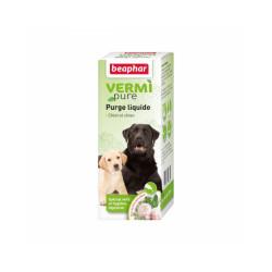 Solution de purge Vermipure aux plantes pour chien Beaphar flacon de 50 ml