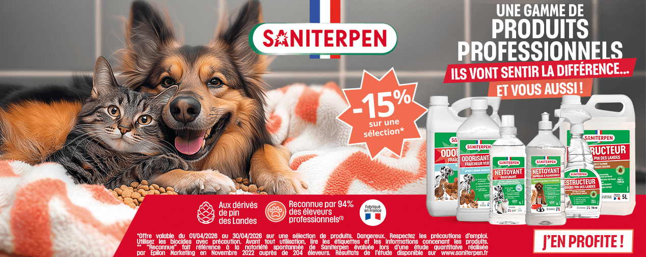 Profitez de 15 % de réduction sur les nouveautés 2025 de Saniterpen